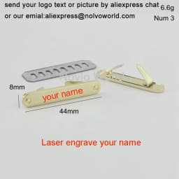 50-100 Pcs Metal Label Personalized Tag for Handbag Laser Engrave Logo Custom Brand Logo Bag Labels Plate Etiquettes Metalique