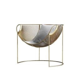Grid Display Art Chairs Wrought Iron Sofa Modern Simple Nordic Balcony Leisure Recliner Living Room Internet Celebrity Stool