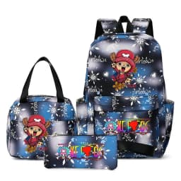 One Piece Backpacks Women Men Capacity School Bag Rucksack Printe Backbag Travel Daypack Male Backpack Mochila 3pcs