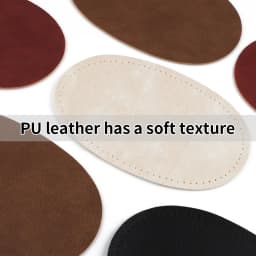1Pair PU Leather Sew-on Oval Elbow Knee Patches DIY Repair Sewing Appliques Used for Alterations Repair Decoration on Clothing
