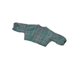 Clothes for Doll Fits Blyth Azone OB22 OB24 Doll Fashion Woolen Jacket Plaid Top Blue, Green, Black, Gray