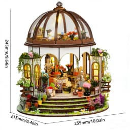 DIY Wooden Miniature Building Kits 3D Puzzles Castle Casa Doll Houses With Furniture Lights Dollhouses For Friends Birthday Gift