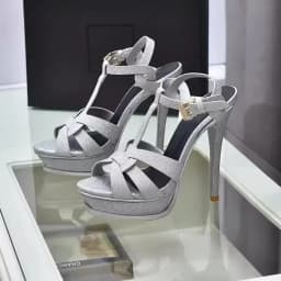 Designer Platform Super High Heels Sandals Women Summer New Open Toe Buckle Ankle Strap Stiletto Wedding Party Shoes