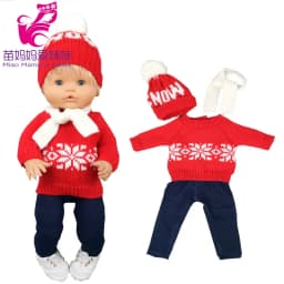 Doll Clothes Sweater Ropa Y Su Hermanita 40 Cm Baby Dolls Clothes Hat Set Child Gift