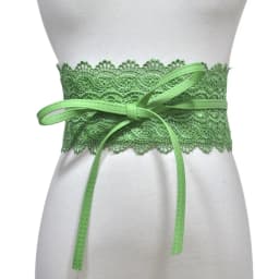 Boho Style Soft Lace Waist Belt Wide Self Tie Bow Tie Belt Wrap Around Cinched Waistband Corset Belt for Dresses