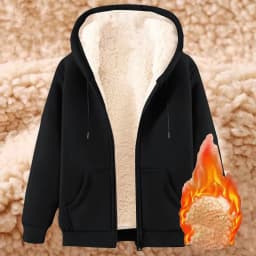 Winter Plush Jacket Women's Multi Colors Hooded Casual Plus Size Hoodies Autumn Fleece Keep Warm Zippered Up Sweatshirt 5XL