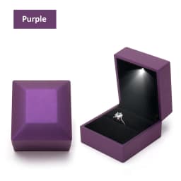Wholesale LED Ring Box Jewelry Box for Wedding Engagement Proposal Ring Box Necklace Pendant Gift Box with Light Storage Case 