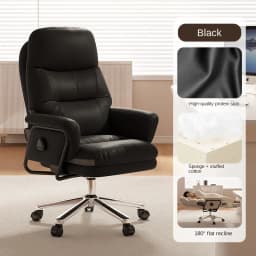 Office computer chair can recline to 180 degrees for lunchtime rest, ergonomic and comfortable for long-term sitting, executive