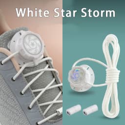 Upgraded No‑Tie Automatic Sneaker Laces Thick Rope Shoelaces with Swivel Metal Capsule Buckles Easy Installation