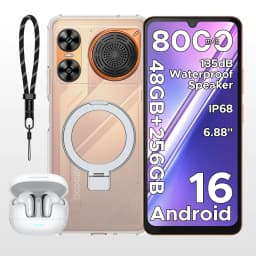 DOOGEE M30 Ai Smartphone 6.88" IP68 Waterproof Android 16 8000mAh Battery 48GB RAM (6+42) 256GB ROM 64MP Camera Widevine L1 Google Pay Supports with 135dB Large Amplitude Speaker