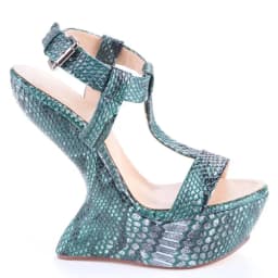 Platfrom Strange Crocdile Leather Sandas Sexy Pointed Toe Slingback Customized New Arrivals Fashion Women Modern Shoes