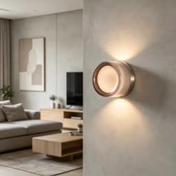 Modern Round Wall Light Acrylic LED Jelly Decor Wall Lamp Corridor Stair Living Bedroom Bedside Home Indoor Background Lighting