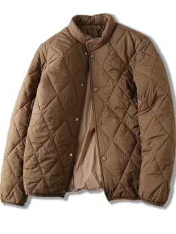 Classic Diamond Pattern! Windproof Waterproof! Lightweight Men's Cotton Jacket Warm Stand Collar Trendy Pure Color Winter Coat