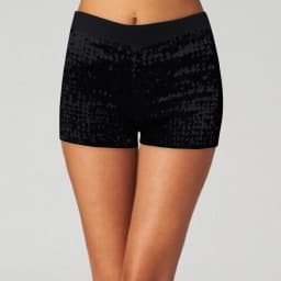 Women Sequins Shorts High Waisted Vintage Disco Dance Hot Pants Shiny Glitter Jazz Nightclub Mini Short Stretch Summer Shorts
