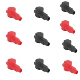10/6 PCS Positive Negative Battery Terminal Covers Car Battery Insulation Protective Cable Lug Protector Caps Silicone Rubber
