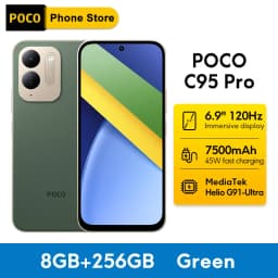 Newest POCO C95 Pro Smartphone Global Version 7500mAh Battery 45W Charging 6.9" 120Hz display 50MP Camera Helio G91-Ultra