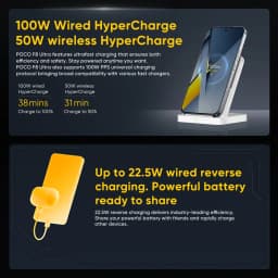 POCO F8 Ultra Global Version Smartphone Snapdragon 8 Elite Gen 5 6.9" Display 6500mAh 100W HyperCharge 50W Wireless NFC