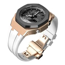 Mod Kit For Casioak GMAS2100 Stainless Steel metal Case Rubber Strap for Mod Kit GMA-S2100 4thGen Replacement shoc K Accessories