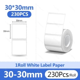 Niimbot 1Roll B1 White Sticker Paper Waterproof Adhesive Label White Anti-Oil For B1 B21 Mini Portable Thermal Printer Tape