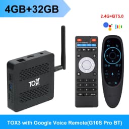 TOX3 Smart TV Box Android 11 4GB 32GB Amlogic S905X4 Wifi 1000M BT 4K Media Player Set Top Box