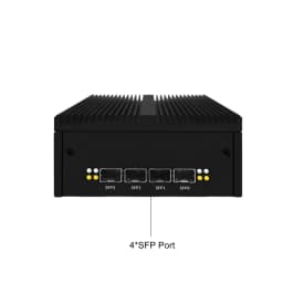 12th Gen Intel N100 Firewall Mini PC 2*10G/4*10G SFP Port 2xi226 2.5G Lan Fanless Soft Router 8GB RAM Pfsense OPNsense Computer