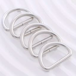 10pcs Metal D Ring Strong Webbing Dee Ring Buckle for Bag Strap Belt Purse DIY Bag Accessories