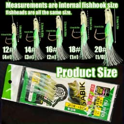 5/10pcs Sabiki Rigs, Glow Fish Head, Fishing Lures Bait Rigs, Sea Fishing Rigs Hooks, Mackerel Rigs for Freshwater Saltwater