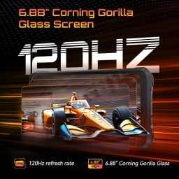 Cubot Смартфон King Kong Power 5, Android 15 6.88" 120Hz Screen, 15300mAh Battery, 16GB RAM (6+10) 128GB ROM,MTK G100 5W Speaker