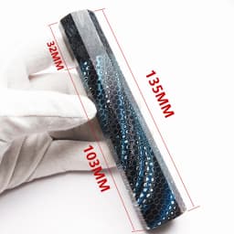 1pc Carbon Fiber + C-Tek Resin Octagonal Knife Handle for DIY Semi-finished Damascus Knife Handle Material Kitchen Knife Handle