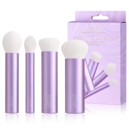 Jessup Makeup Brushes Set 4/6/7/10/14/15pcs Foundation MakeUp Brush,Face Eyeshadow Blending Highlighting Concealer,Luxury Purple