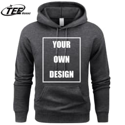 Your Own Design Brand Logo/Picture Custom Men Retro Hoodies Fashion All-match Fleece Clothing Loose Pullovers Unisex Soft Wear