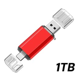 Lenovo 16TB 2 In 1 OTG USB Flash Drive 3.0 Type C 8TB 4TB Pendrive For iPhone Samsung Huawei Xiaomi Android Laptop Memory Stick