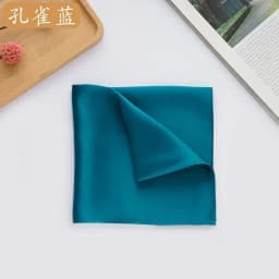1pc Natural 35cm Pure Silk Mans Pocket Square Handkerchief 100% Mulberry Silk Pocket Towel Hand Hanjin Sudaria