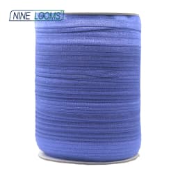 NINE LOOMS Plain Shiny Fold Over Elastics FOE 5/8" 15mm Spandex Band Tape Hair Tie Headband DIY Sewing Trim 50 100 Yard by Spool