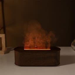 1PC USB Powered Simulated Flame Aroma Diffuser With Colorful Lights And 3-level Timing Perfect Air Humidifier For Home Office