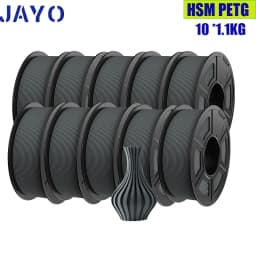JAYO PETG PLA High Speed Matte PETG PLA Plus 10 Rolls Filament 1.75mm No Bubbles Smooth Multiple Colors Optional for 3D Printing