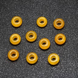 10Pcs Natural Crystal Agate Stone Big Hole Beads Abacus Spacer Beads Crafts Supplies for Jewelry Making DIY Bracelet Accessories