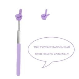 Colorful Finger Reading Sticks Stainless Steel Pointer Parent-Child Finger Reading Sticks Telescopic Rod Kids Teaching Tool