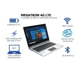 14.1 NCH Notebook Ultrabook 4GB RAM 6GB ROM Touch Screen 360° Laptop PC Windows 10 Pro Intel Pentium 4G LTE 1920 X 1080 IPS