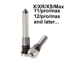 4Pcs Pentalobe Bottom Charging Port Screws Replacement for Apple iPhone 15 14 13 12 11 Pro Max Mini X XS XR 8 7 6S 6 5S