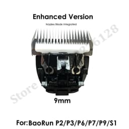 BaoRun Pet Clipper Blade Nozzles Integrated Cutter Head 3/6/9/12mm Steel Ceramic Knives for P2 P3 P6 P7 P9 S1 Dog Hair Clipper