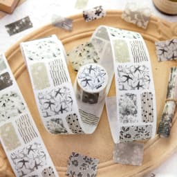 Journal GO 3m Creative Patterns Tape Stickers for Collage Junk Journal Scrapbooking Decor Handmade Masking Tape Stationery
