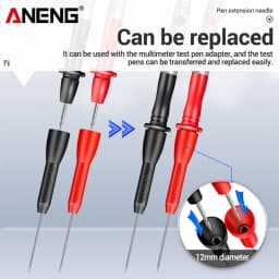 2/4/6pcs Insulation Piercing Needle Pin Non Destructive Multimeter Test Probe 10A 600V for 2/4mm Test Lead Multimeter Test Probe