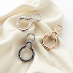 5pcs Spring Round O Ring Snap Hook, Metal Purse Handbag Hardware Bag Clip Spring Keychain