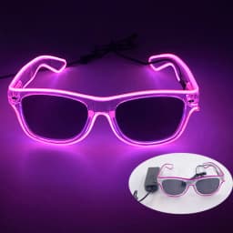 New Party Glasses Luminous Colorful LED Glasses Lighting Up Nightclub DJ Bar Music Dance Party Young Man Children Birthday Gift