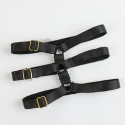 UYEE 1 Pair Black O-Ring Punk Ankle Belt Elasticity Feather Anklet Unisex Alloy Pendant Accessory YK2 Belt