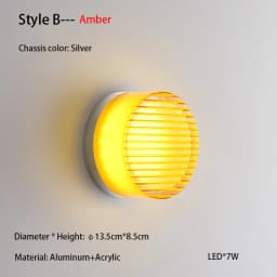 Nordic Simple Acrylic Wall Light Bedroom Bed Wall Light Atmosphere Light Corridor Balcony Ceiling Light Waterproof Wall Light