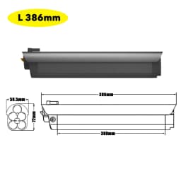 HIMO C30 Integrated Lithium-ion Battery Pack 36V 10Ah 10.5Ah for 250W 350W 500W Soltera.2 and Soltera.2 Step-Through E-bike