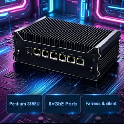 XCY Firewall Router Mini PC Intel Celeron 3865U 8x Intel Ethernet I211AT Support Windows Ubuntu CentOS OpenWrt EXSI PVE