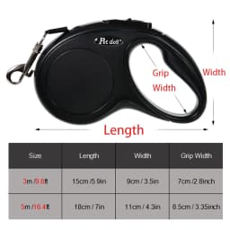 Nylon Dog Leash Automatic Retractable Puppy Lead Outdoor Hiking Extending Pet Traction Rope For Small Medium Cats Dogs Supplies